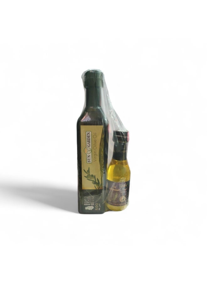 Virgin olive oil 500*125, sesame oil as a gift